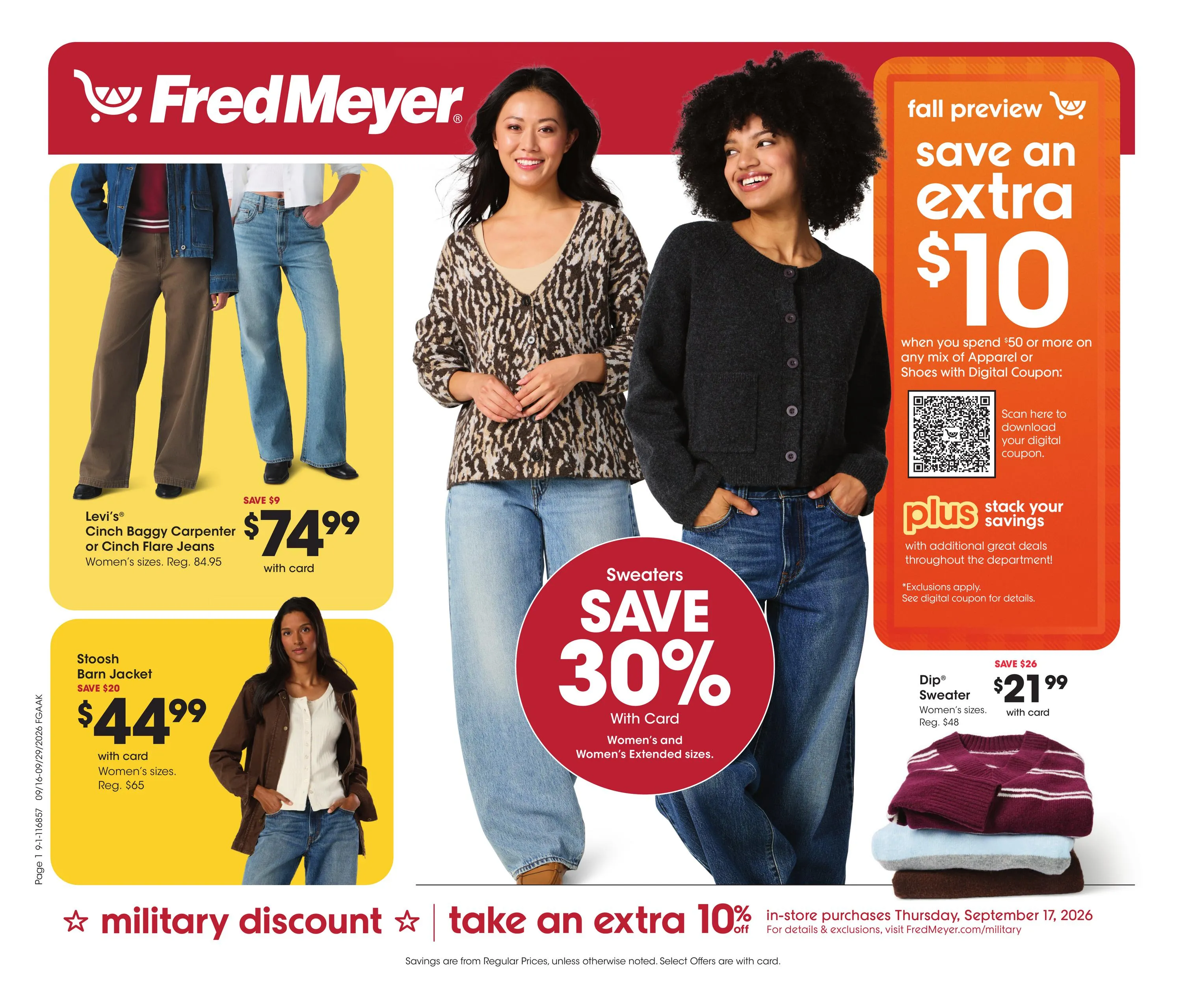 Fred Meyer Home & Apparel Ad - Page 1