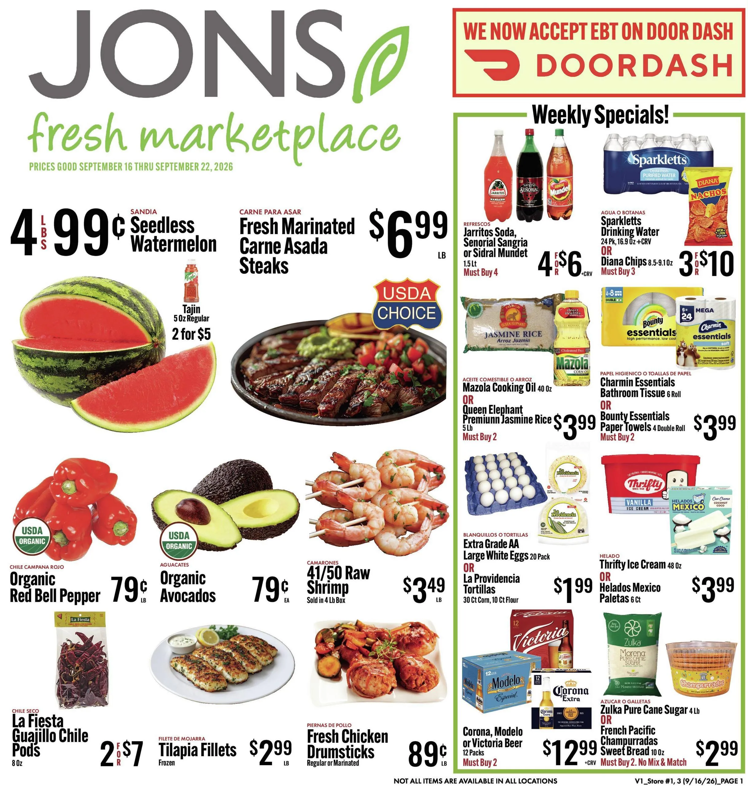 Jons Fresh Marketplace Weekly Ad - Page 1