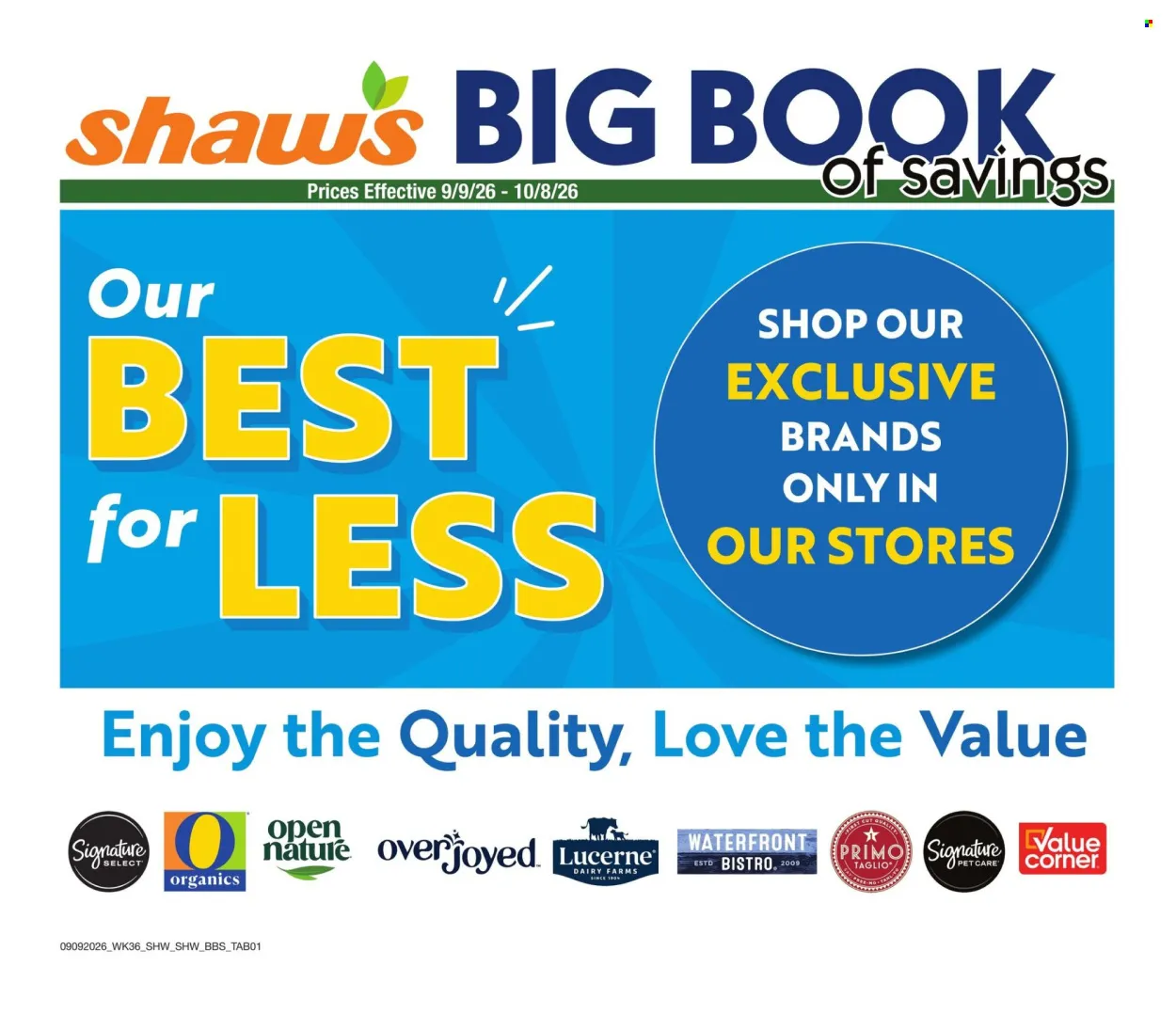 Shaws Big Book of Savings - Page 1