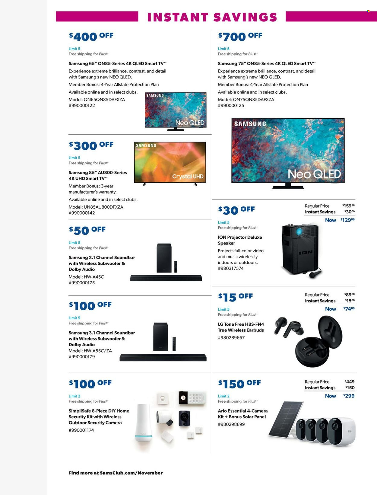 Sam's Club Instant Savings from october 27 to november 24 2021 - Page 20