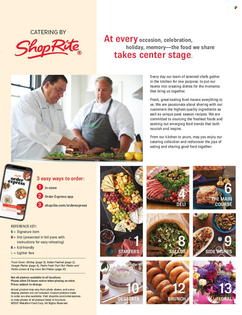 ShopRite Catering Catalog 2021-2022 - Page 2
