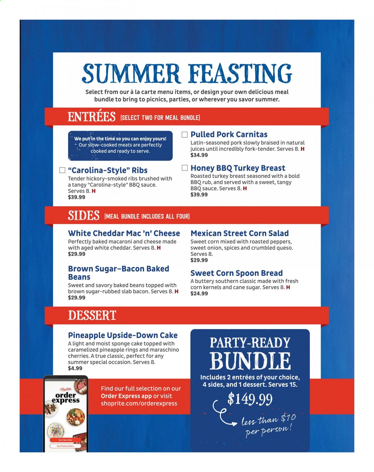 Feasting Menu ShopRite Current Sales - Weekly Ads Online
