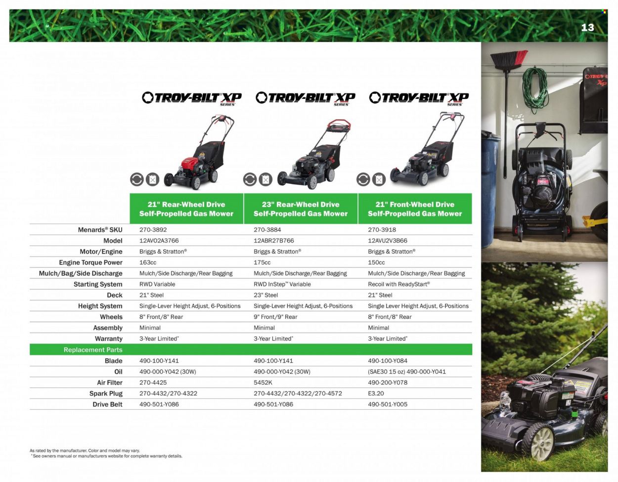 Menards 2022 All Year Round Outdoor Power Equipment - Page 13