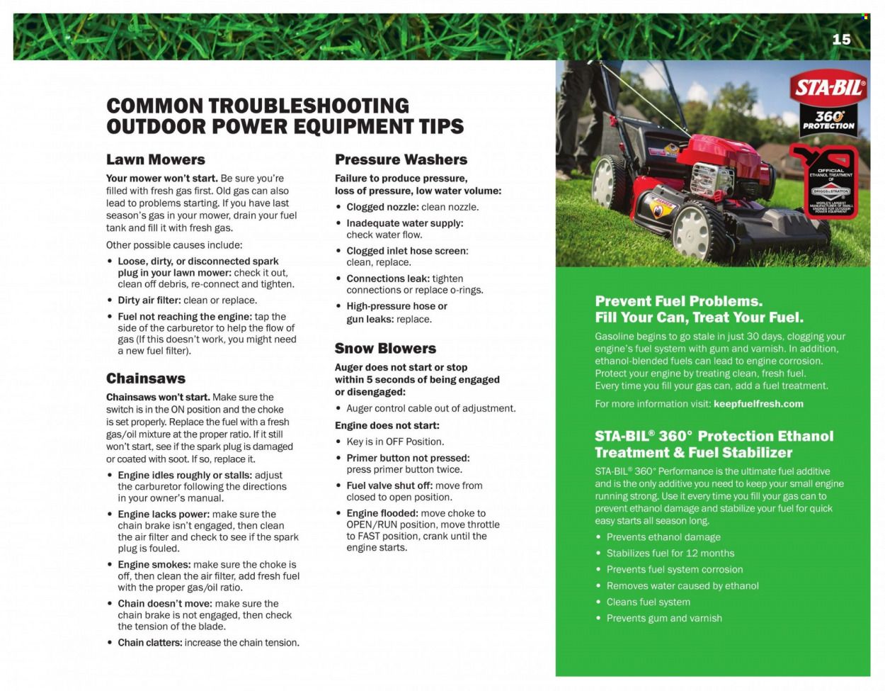 Menards 2022 All Year Round Outdoor Power Equipment - Page 15