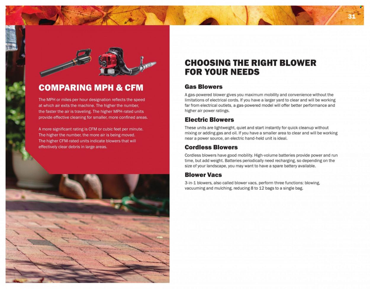 Menards 2022 All Year Round Outdoor Power Equipment - Page 31
