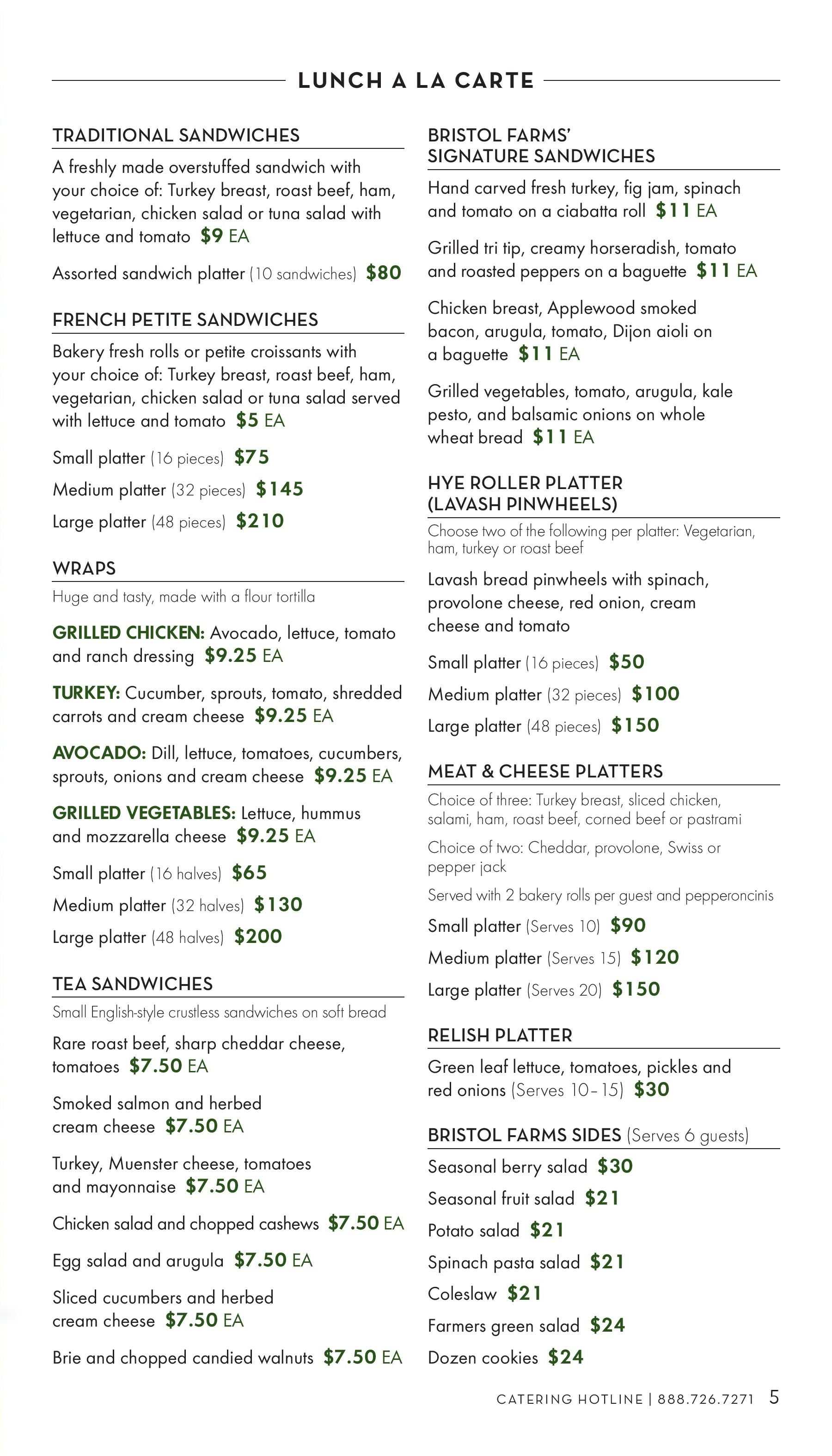 Bristol Farms - Catering Menu - Page 6
