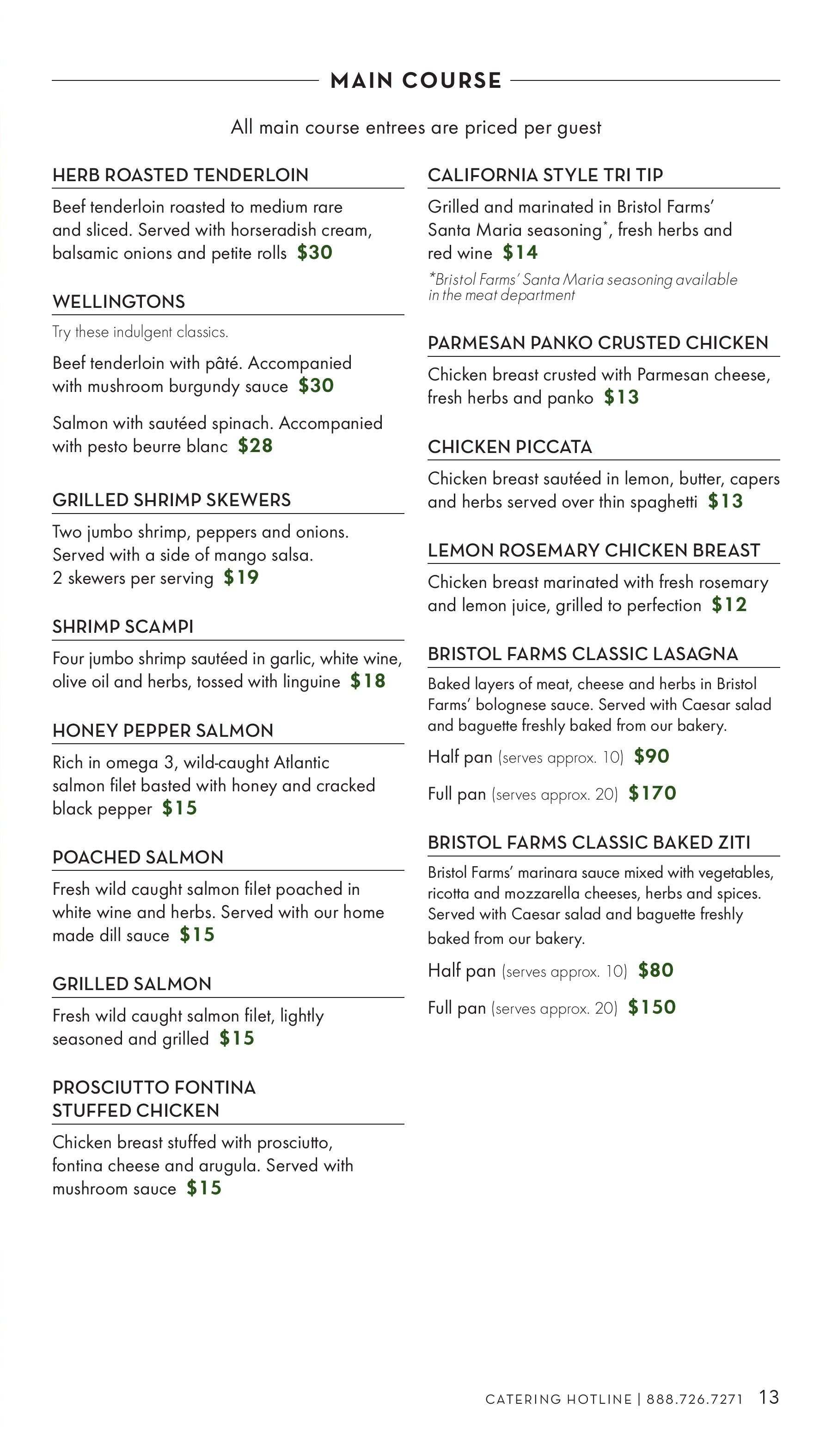 Bristol Farms - Catering Menu - Page 14