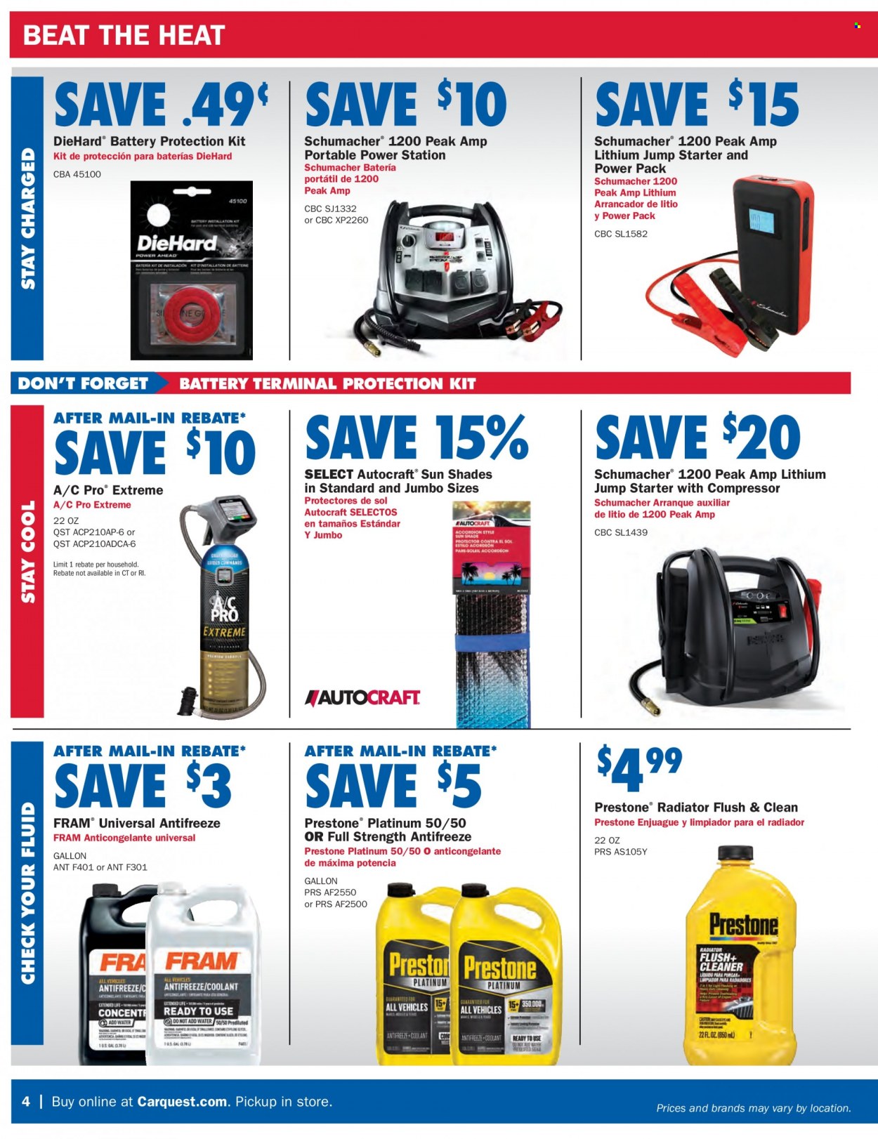 Carquest Auto Parts Current Sales Weekly Ads Online
