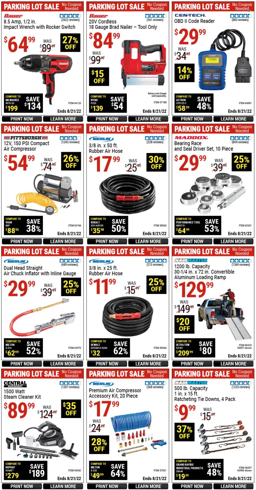 Harbor Freight Ad: Parking Lot Sale - Page 8