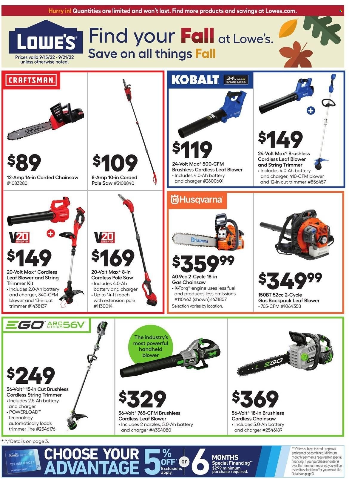 Lowe's Ad - Page 1