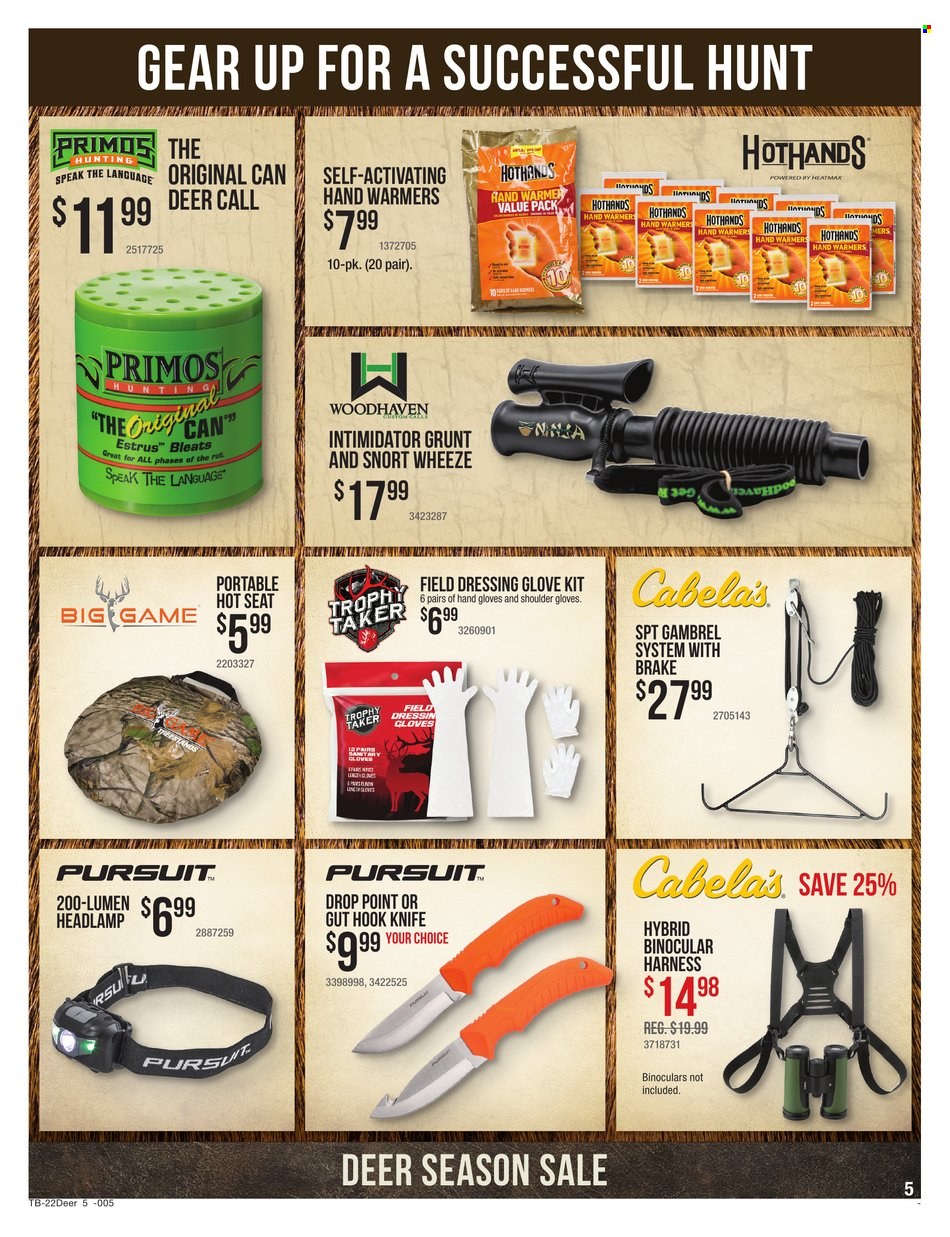 Cabela's + Bass Pro Shops Ad: Deer Season Gear Up & Save! - Page 5