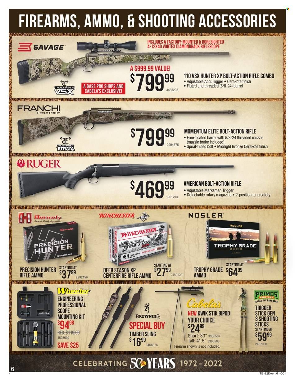 Cabela's + Bass Pro Shops Ad: Deer Season Gear Up & Save! - Page 6