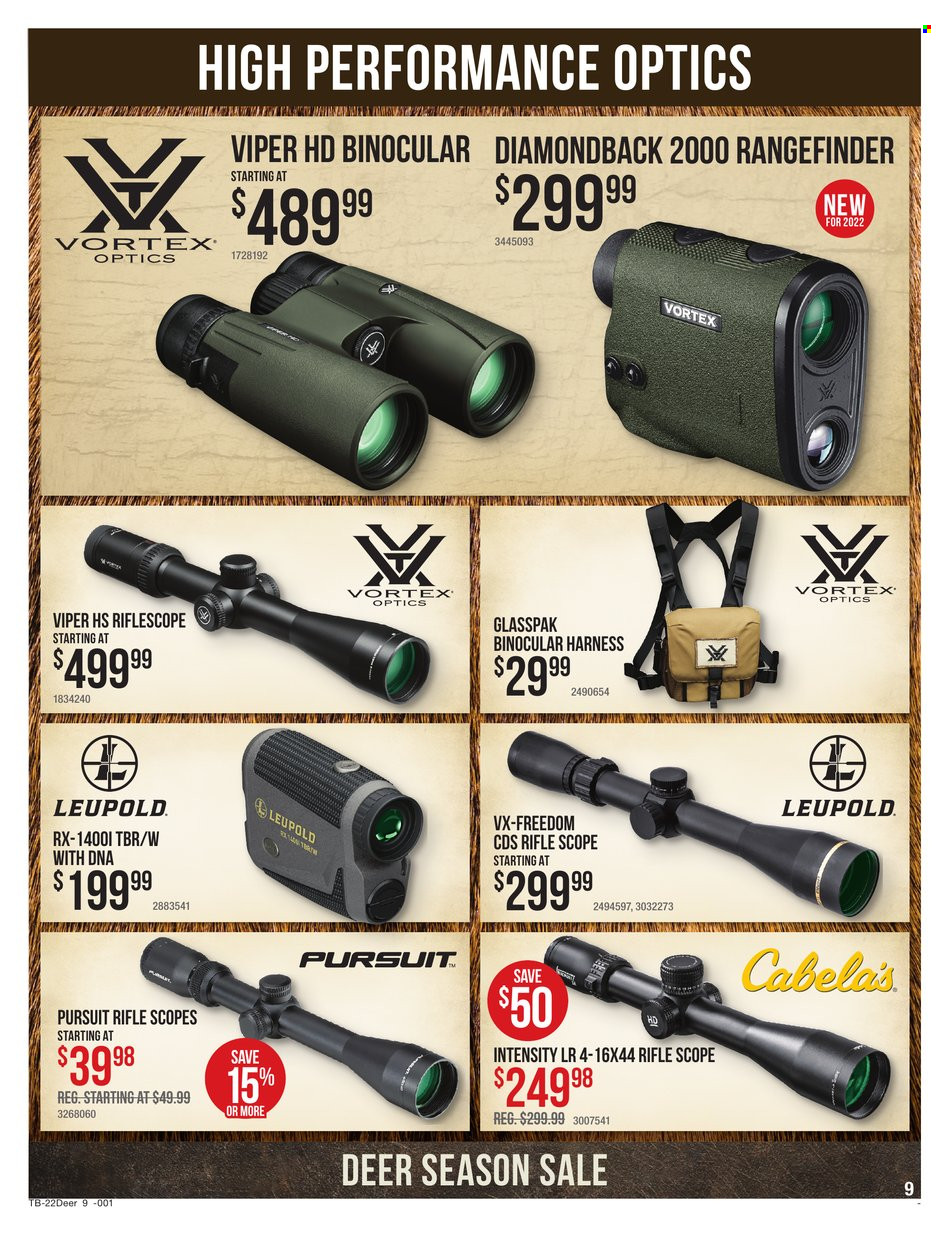 Cabela's + Bass Pro Shops Ad: Deer Season Gear Up & Save! - Page 9