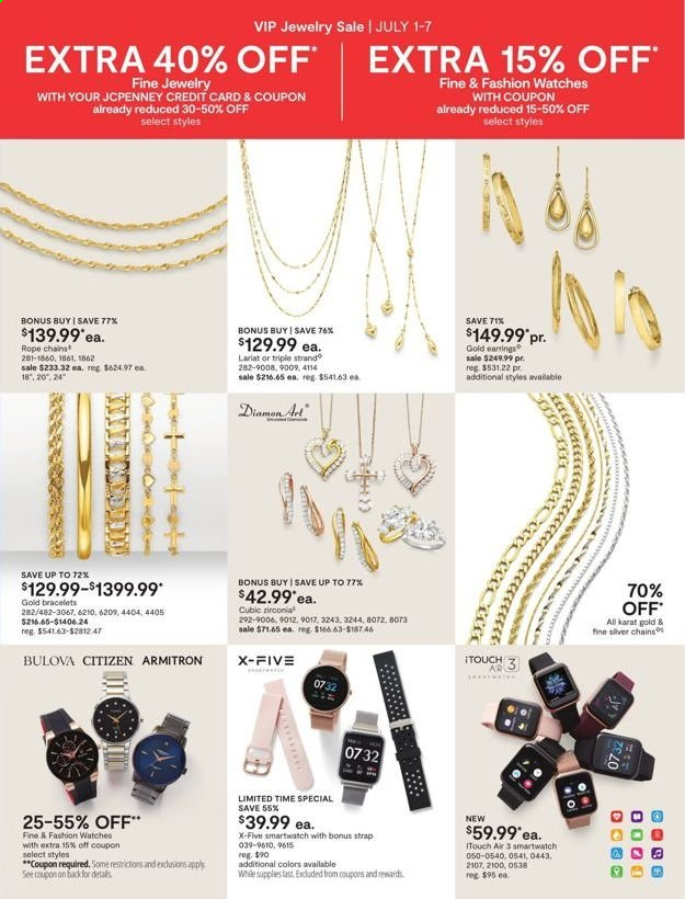 JCPenney Jewelry Ad from july 1 to 7 2021 - Page 6