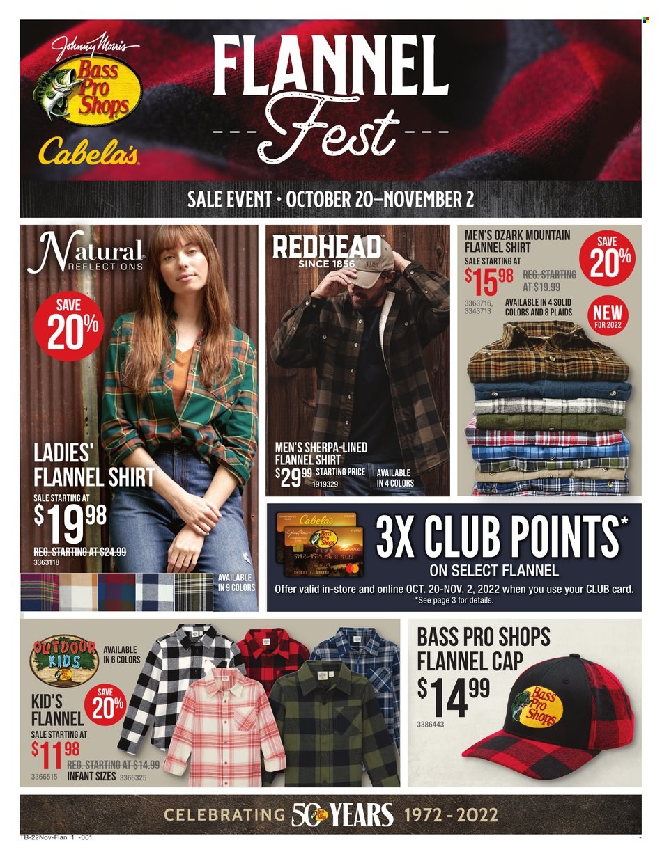 Bass Pro Shops + Cabela's Flannel Fest Ad - Page 1