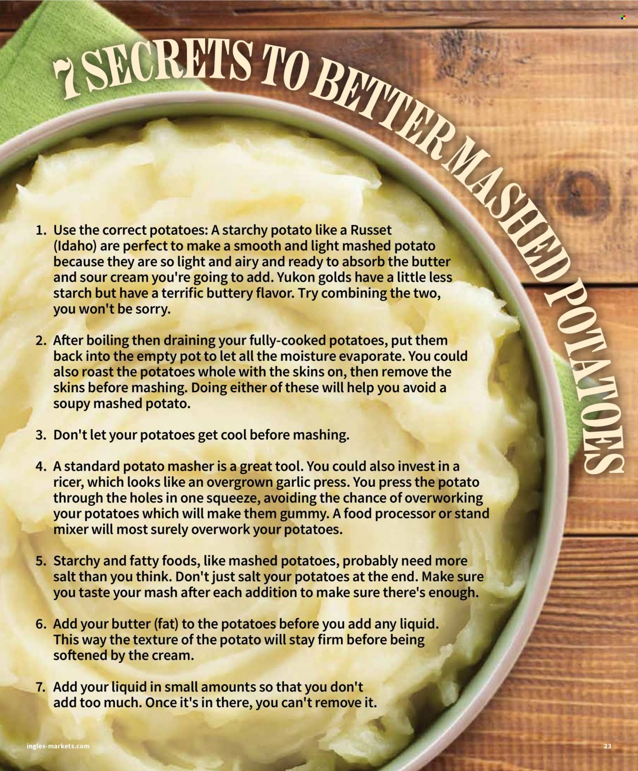 The Ingles Table Magazine - Holiday 2022 - Page 23