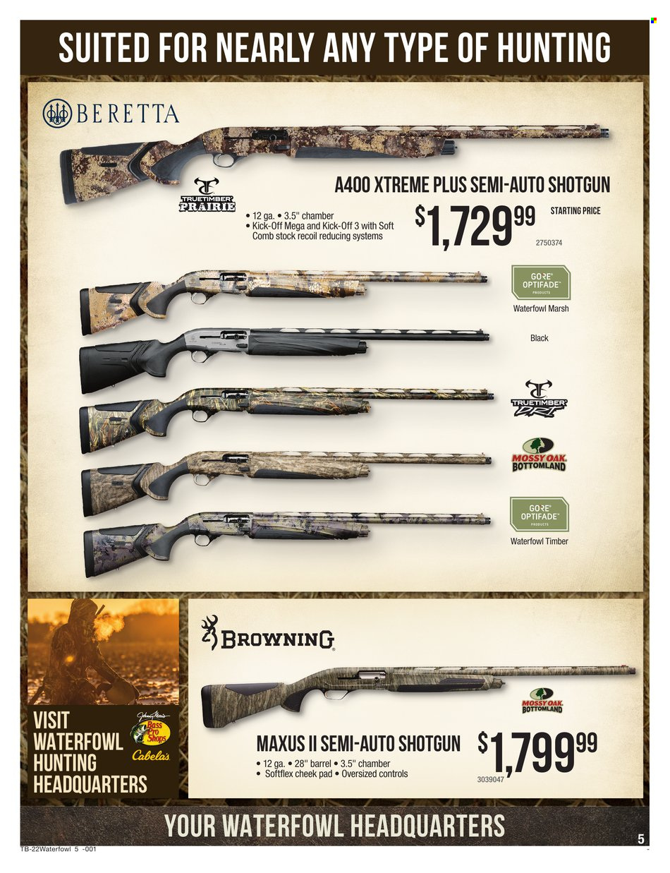 Cabela's + Bass Pro Shops Ad: Waterfowl Gear Up & Save! - Page 5