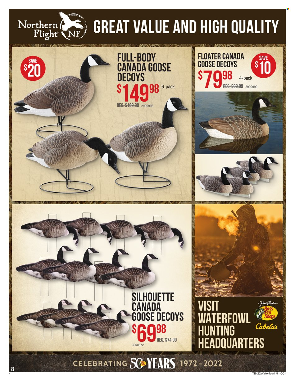 Cabela's + Bass Pro Shops Ad: Waterfowl Gear Up & Save! - Page 8