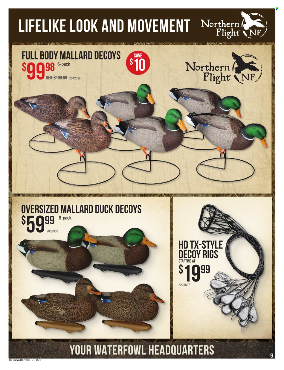 Cabela's + Bass Pro Shops Ad: Waterfowl Gear Up & Save! - Page 9