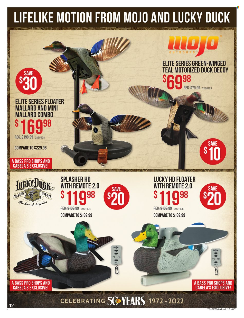 Cabela's + Bass Pro Shops Ad: Waterfowl Gear Up & Save! - Page 12