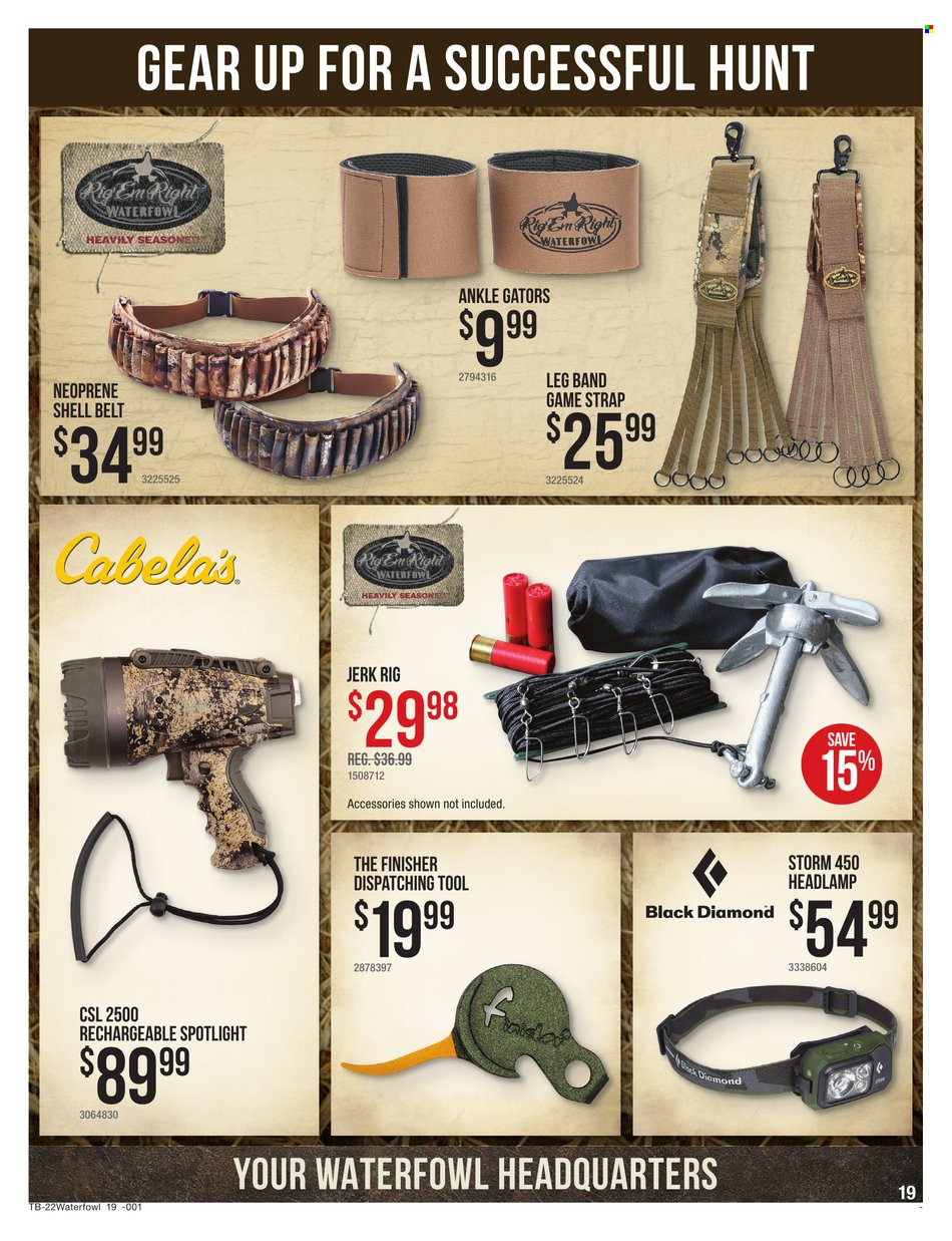 Cabela's + Bass Pro Shops Ad: Waterfowl Gear Up & Save! - Page 19