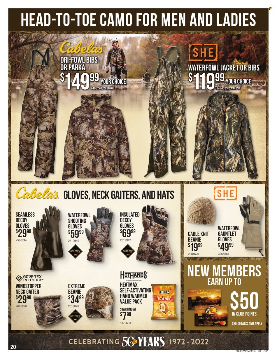 Cabela's + Bass Pro Shops Ad: Waterfowl Gear Up & Save! - Page 20