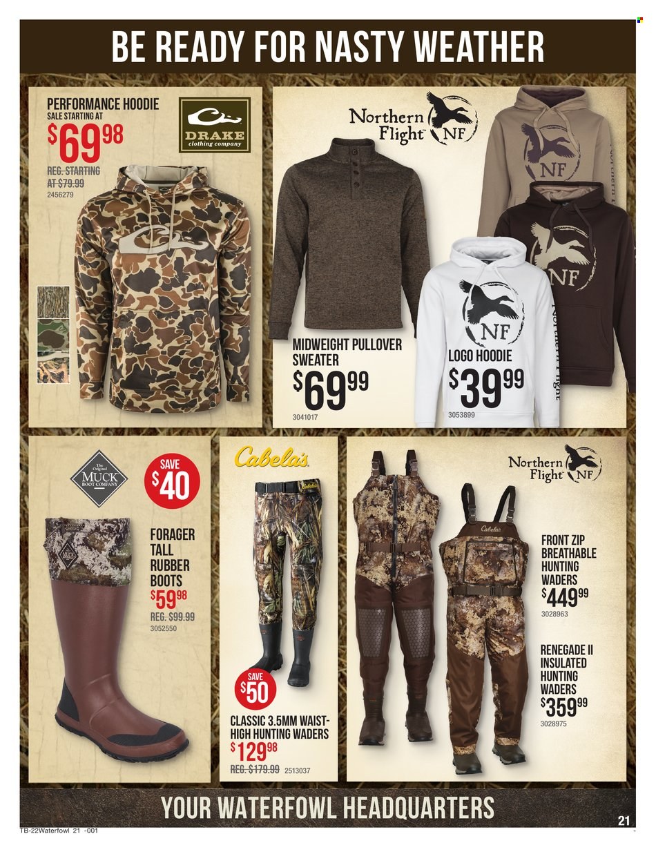 Cabela's + Bass Pro Shops Ad: Waterfowl Gear Up & Save! - Page 21