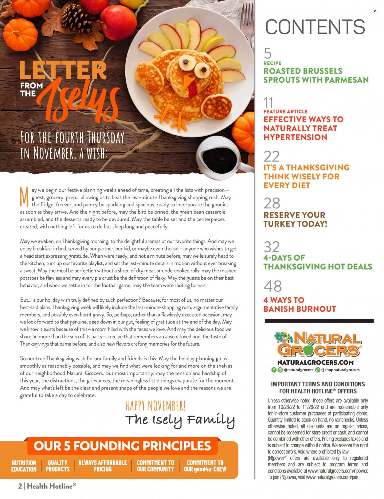 Natural Grocers Health Hotline® Magazine - November 2022 - Page 2