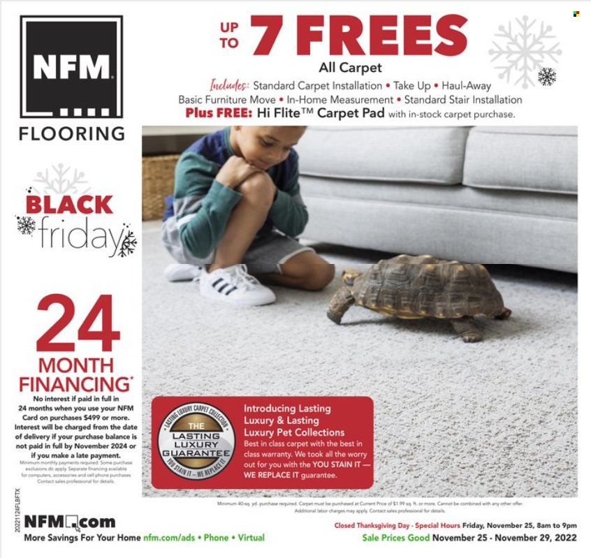 Nebraska Furniture Mart Black Friday Flooring sale - Page 1