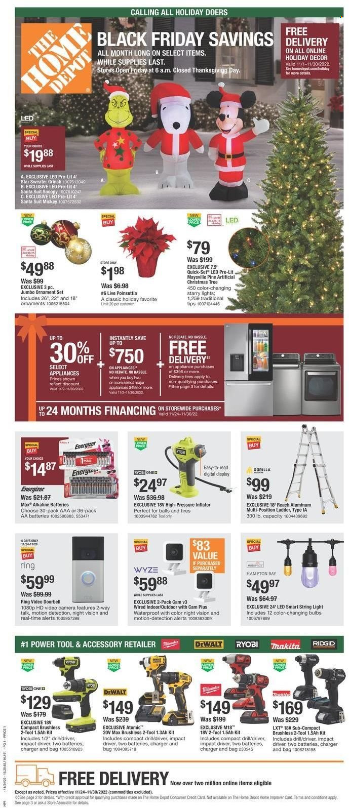 Home Depot Black Friday Ad - Page 1