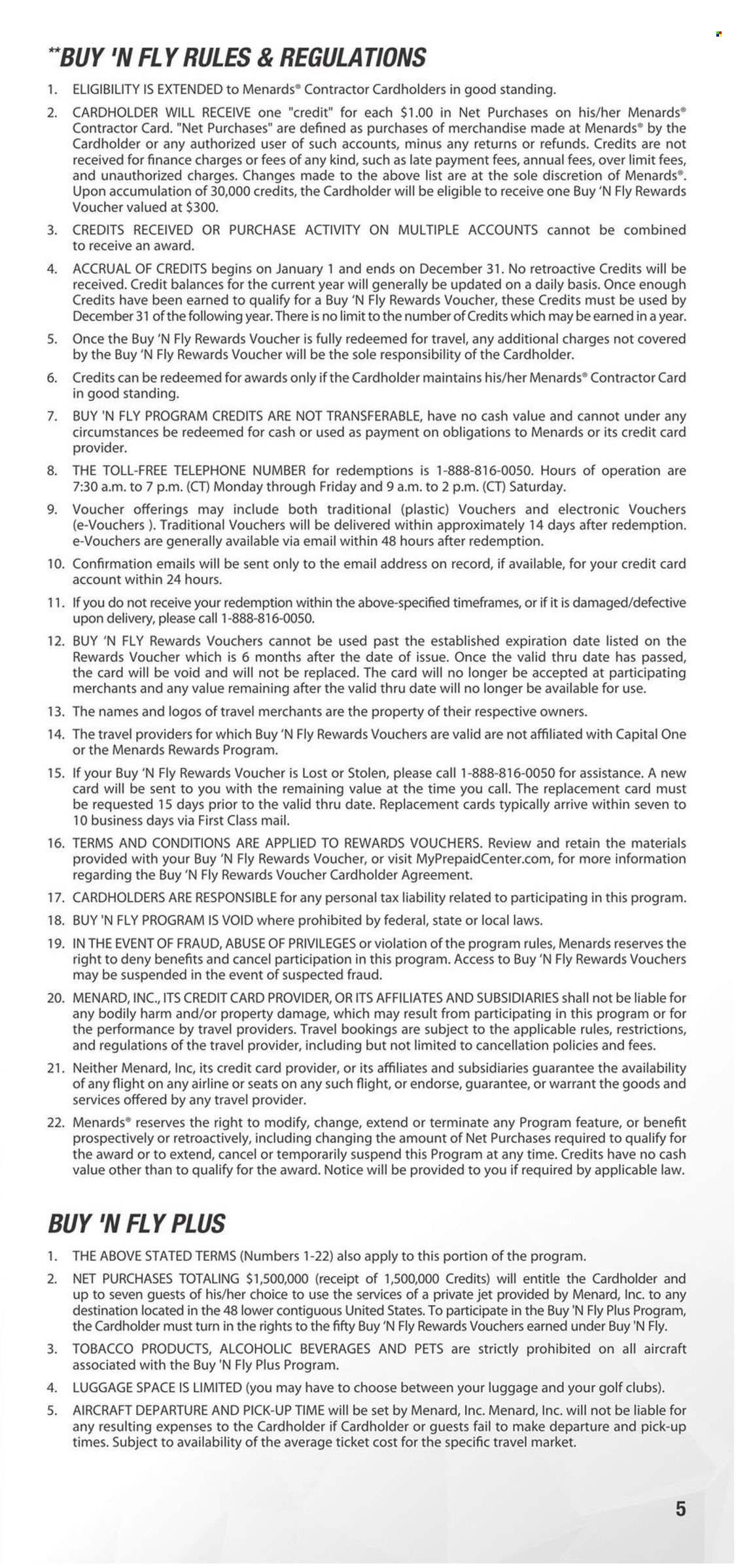 Menards Contract Rebate Program 2023 - Page 5