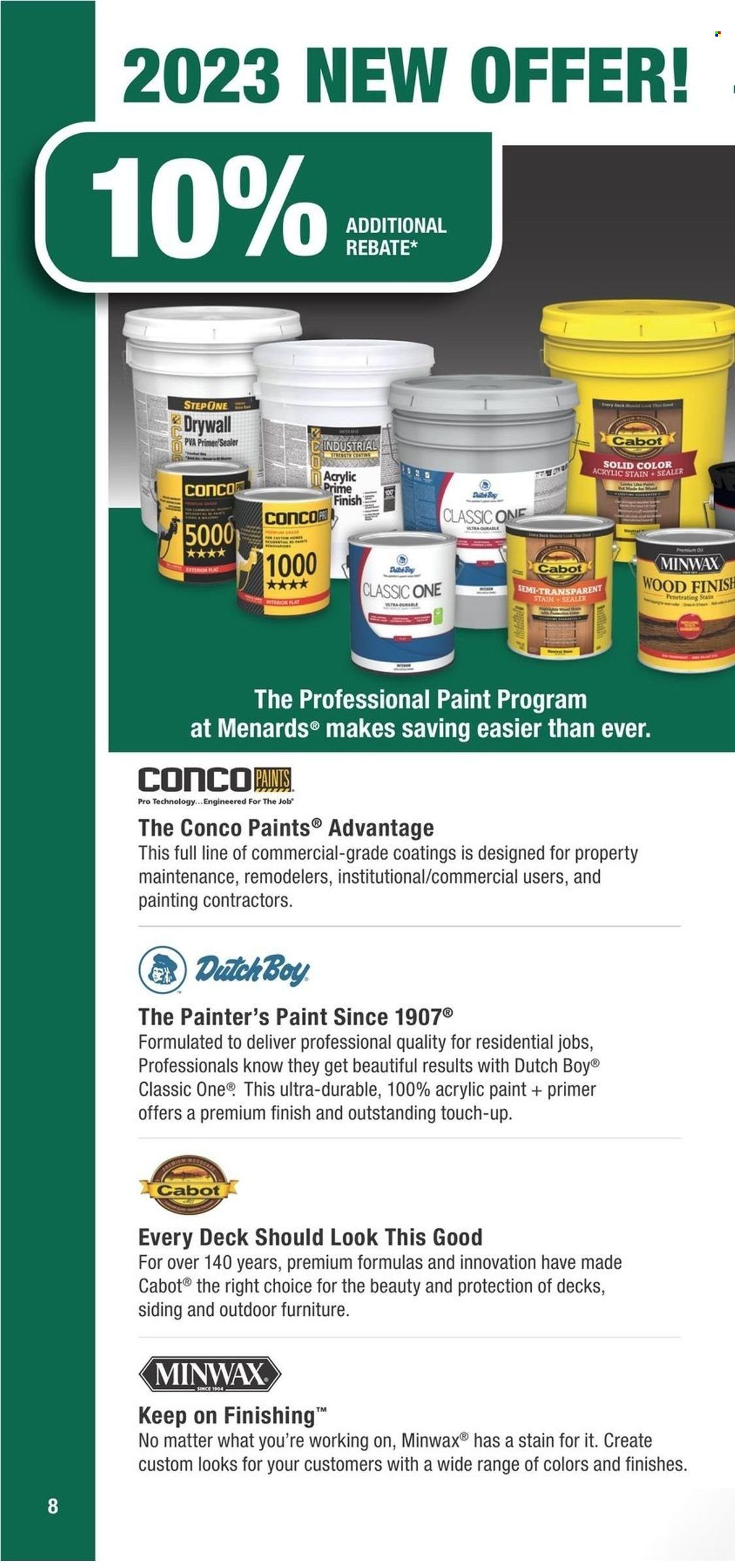 Menards Contract Rebate Program 2023 - Page 8