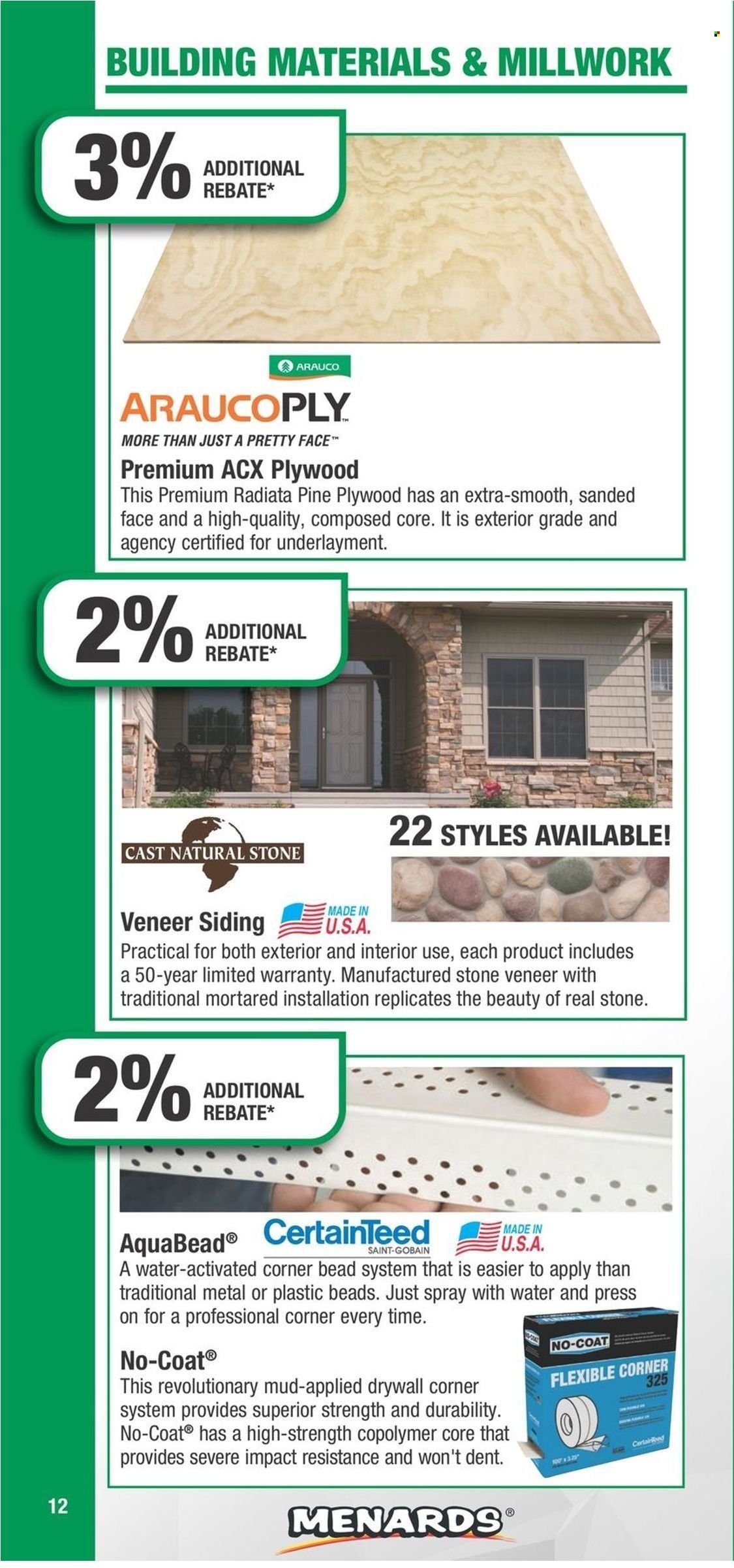 Menards Contract Rebate Program 2023 - Page 12