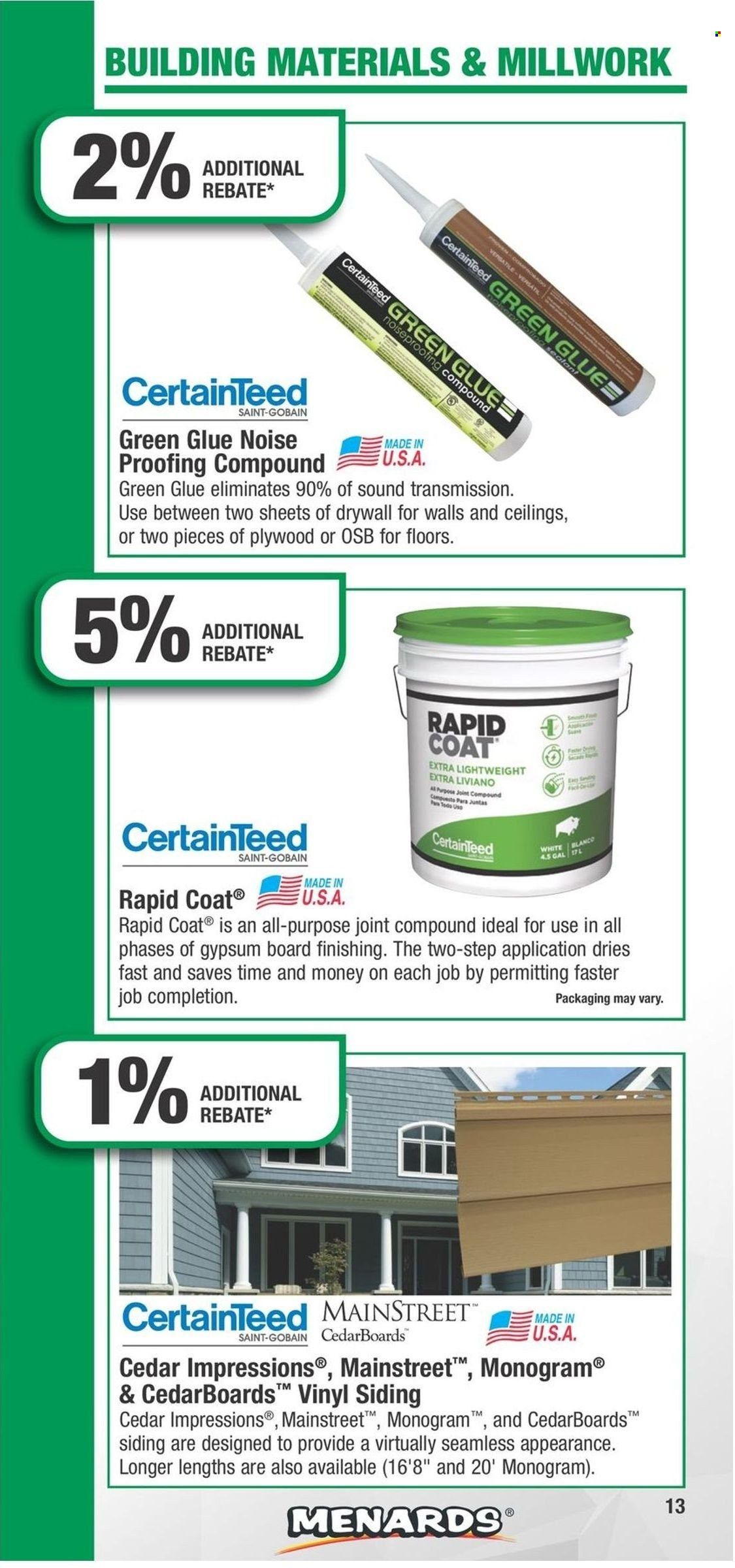 Menards Contract Rebate Program 2023 - Page 13