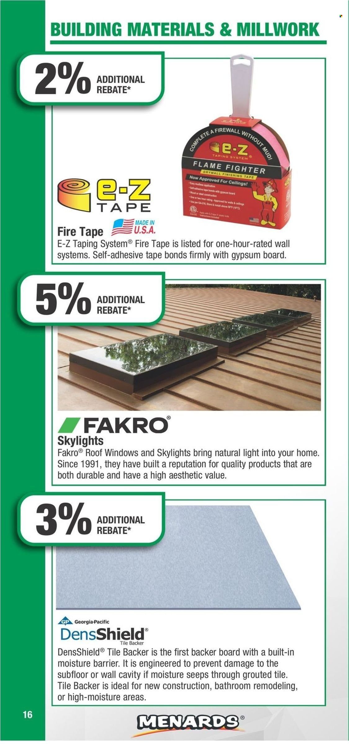 Menards Contract Rebate Program 2023 - Page 16