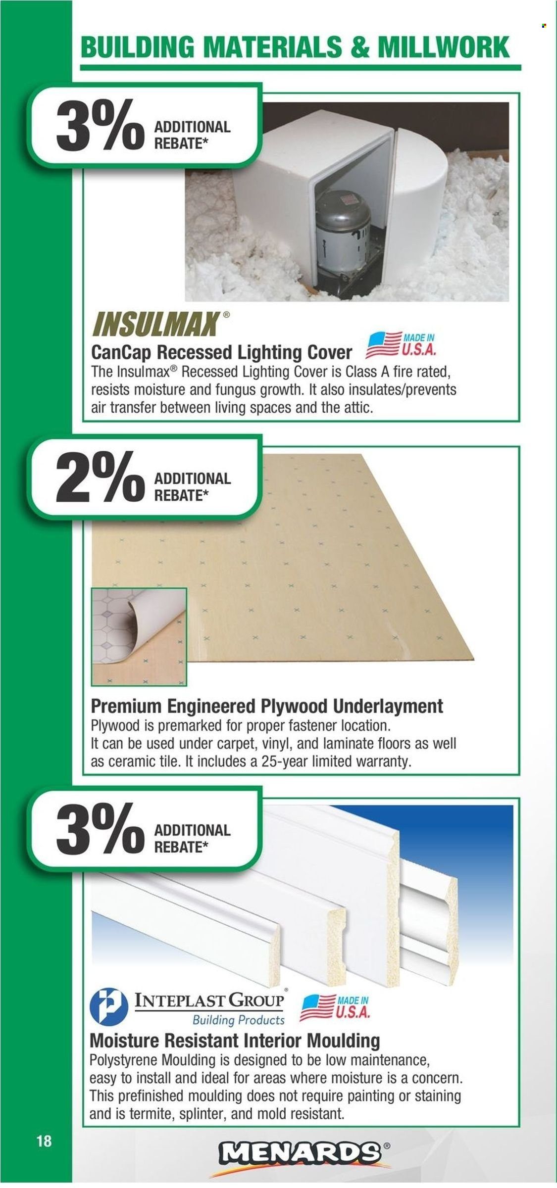 Menards Contract Rebate Program 2023 - Page 18