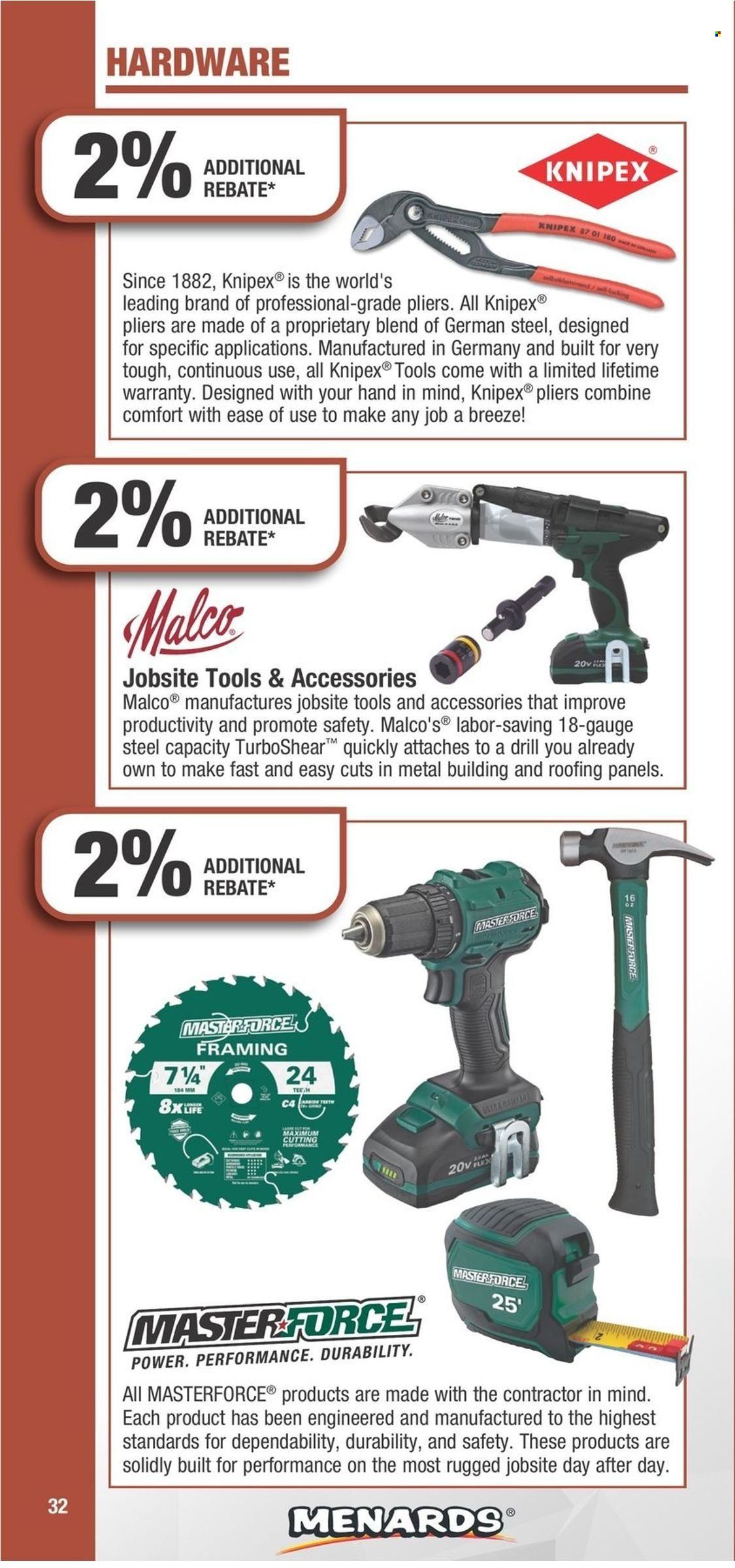 Menards Contract Rebate Program 2023 - Page 32