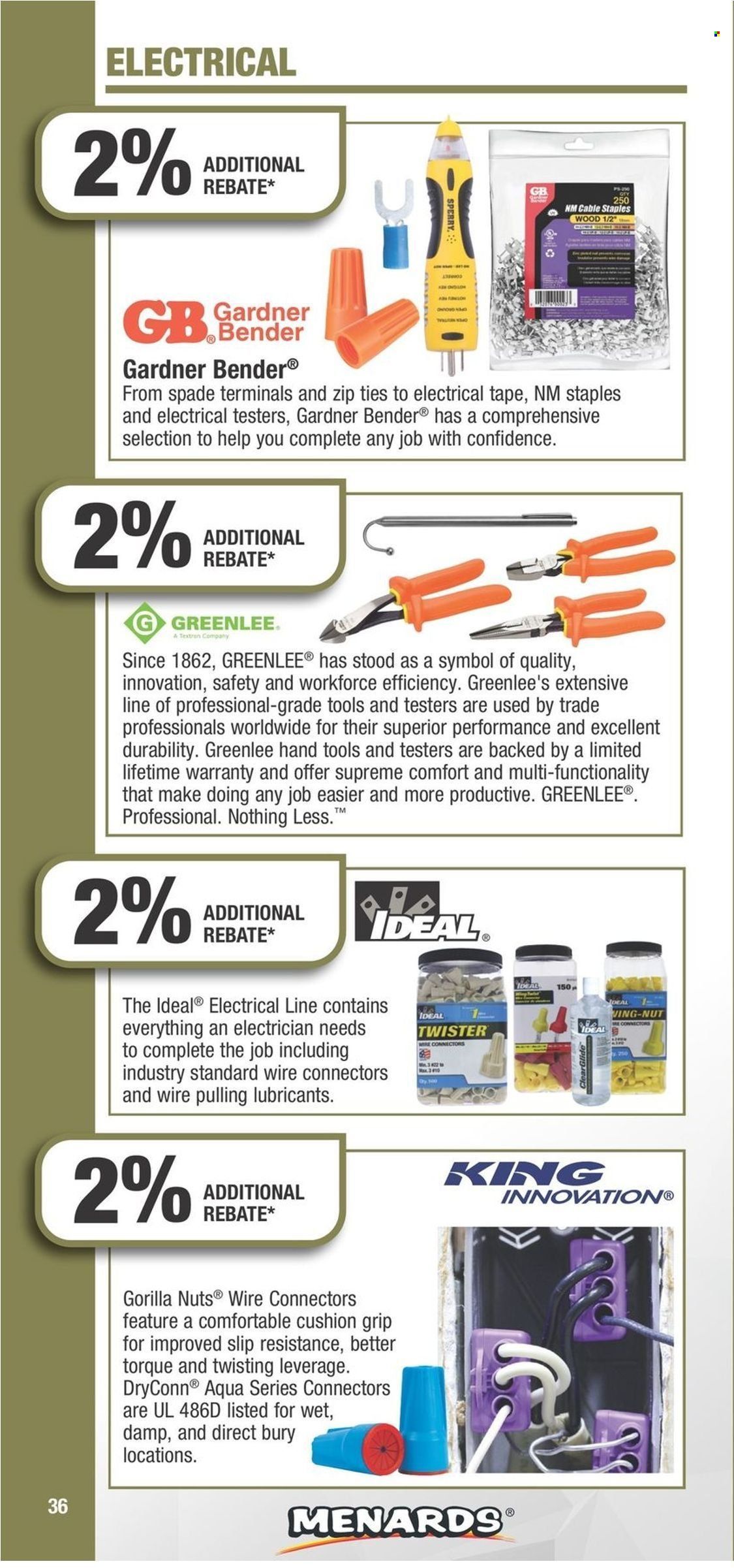 Menards Contract Rebate Program 2023 - Page 36