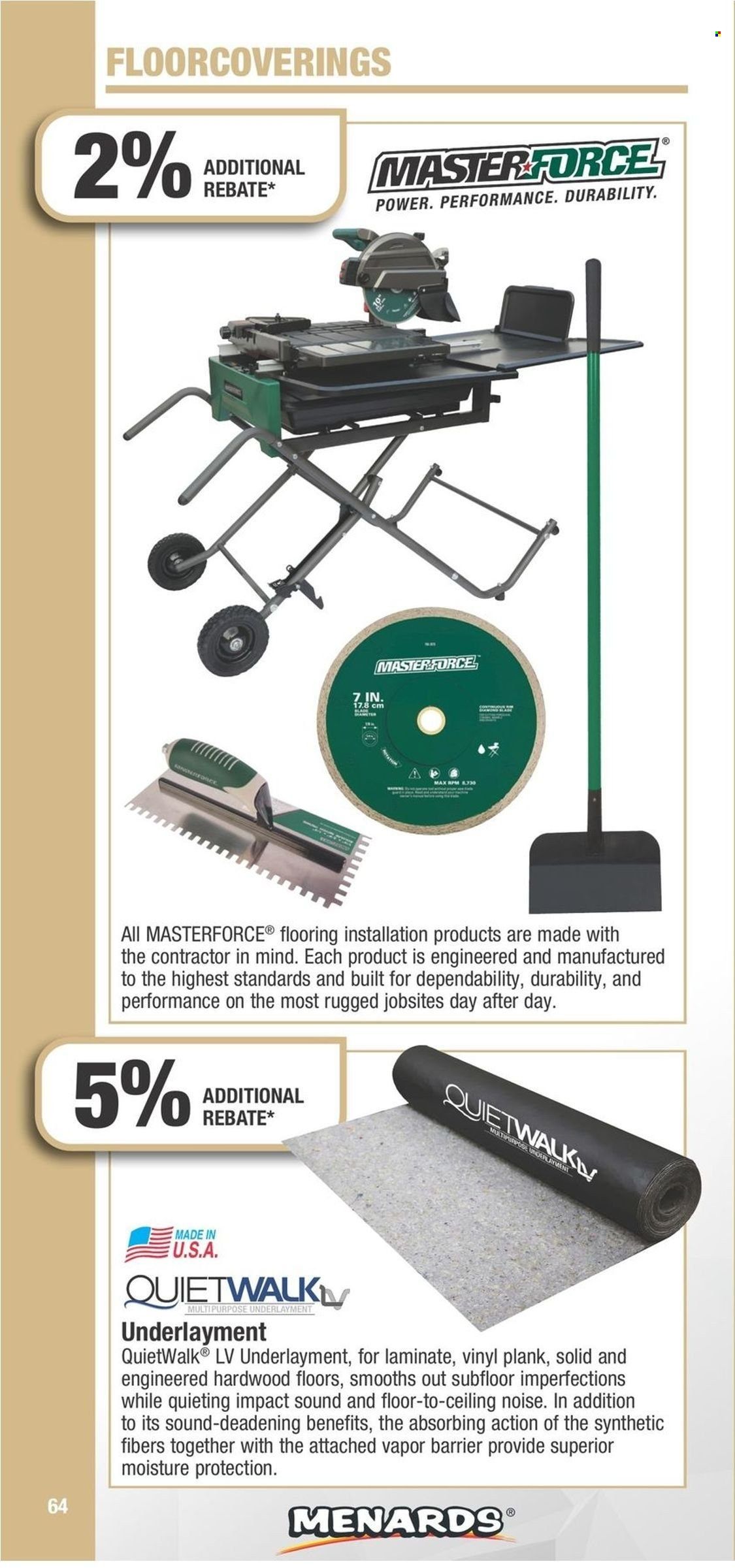 Menards Contract Rebate Program 2023 - Page 64
