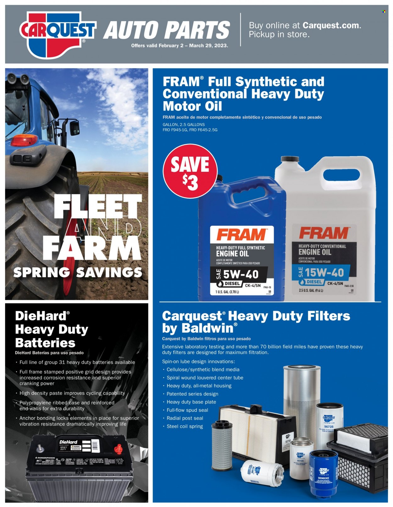 Carquest Fleet & Farm Sale - Page 1
