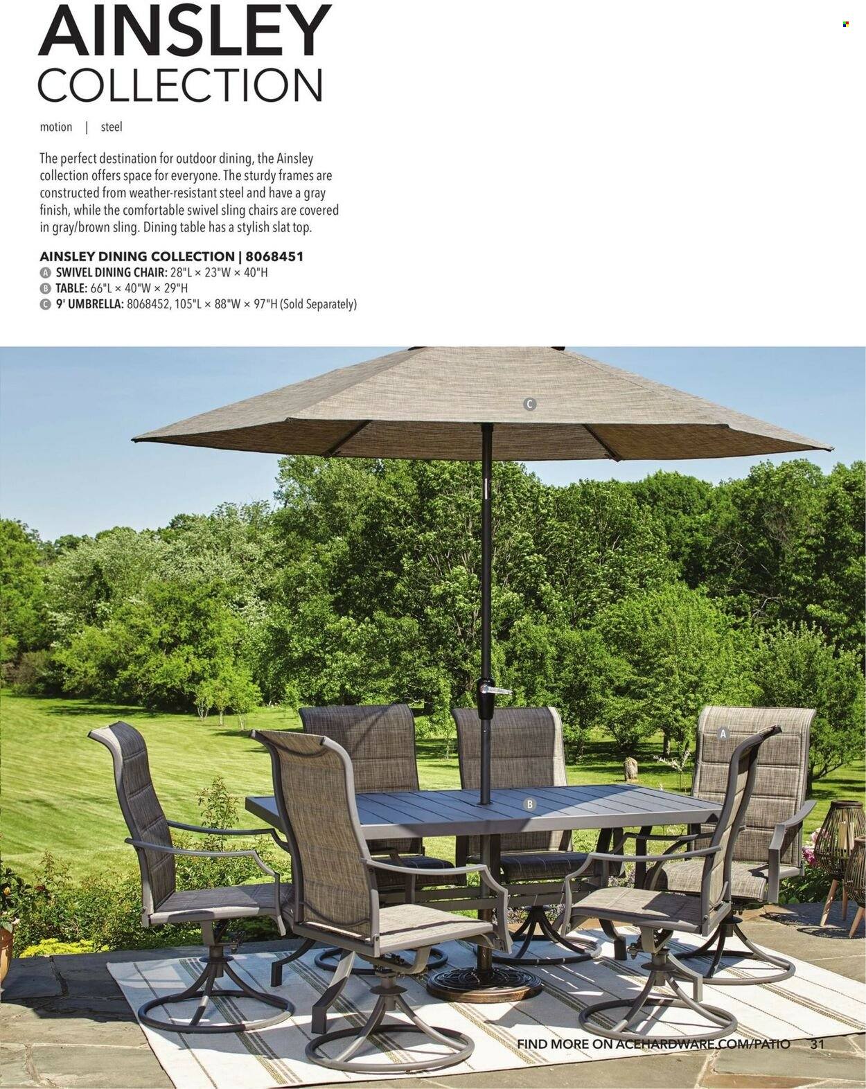 Ace Hardware Outdoor Living Catalog 2023 - Page 31