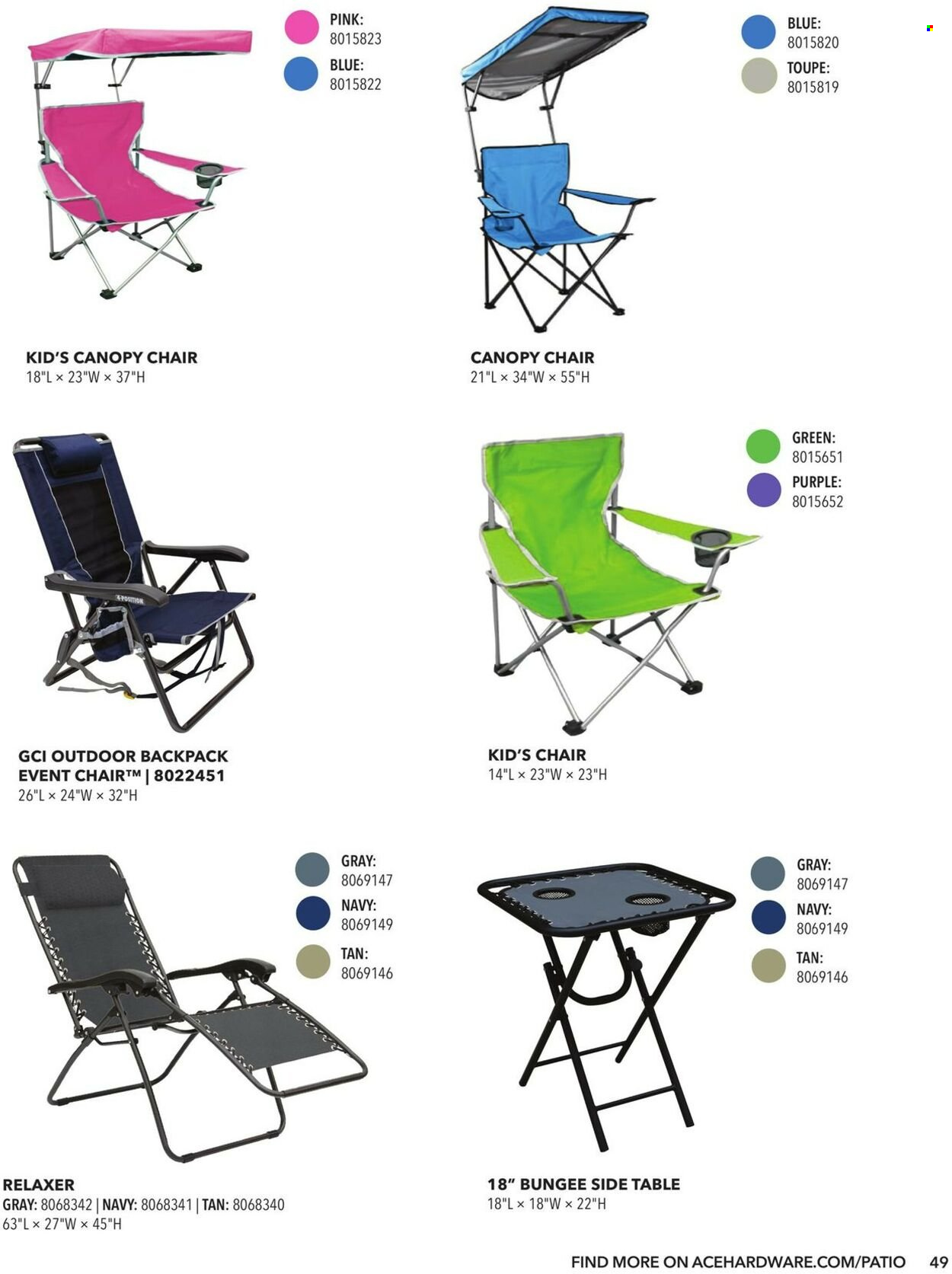 Ace Hardware Outdoor Living Catalog 2023 - Page 49