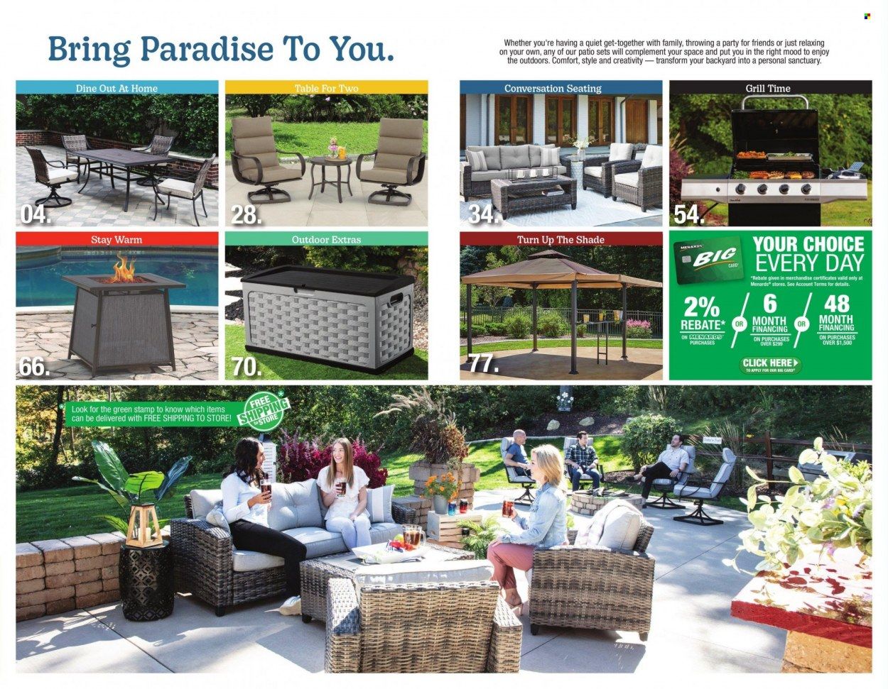 Menards Outdoor Living Catalog 2023 - Page 2