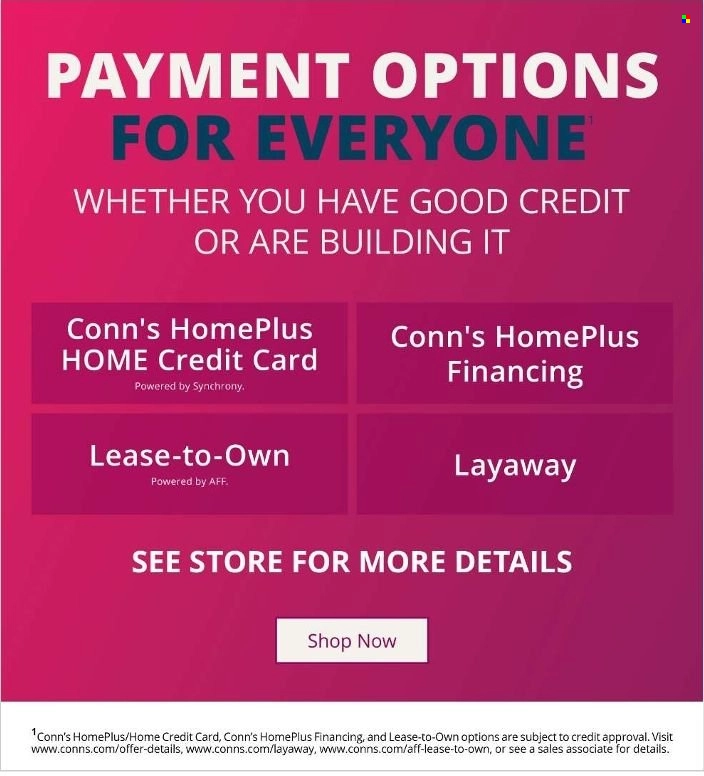 Conn’s HomePlus Current Sales Weekly Ads Online