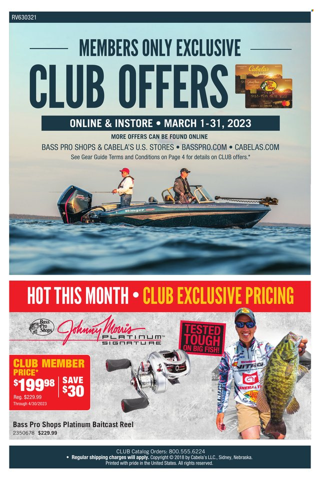 Bass Pro Shops + Cabela's Member Only Exclusive Club Offers - Page 1