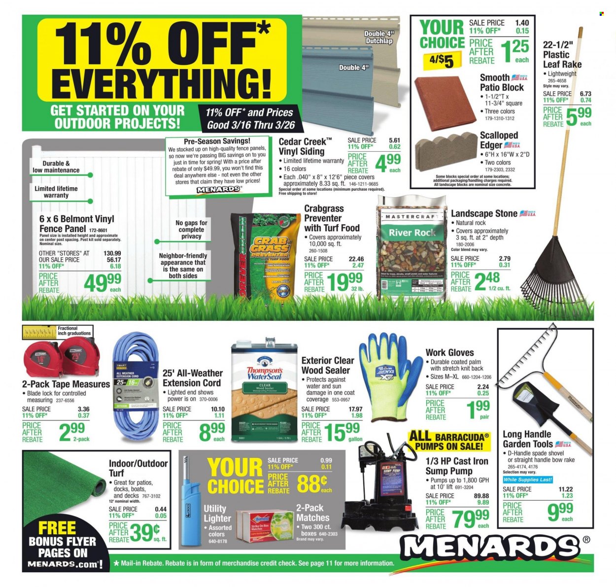 Menards Ad - Page 1