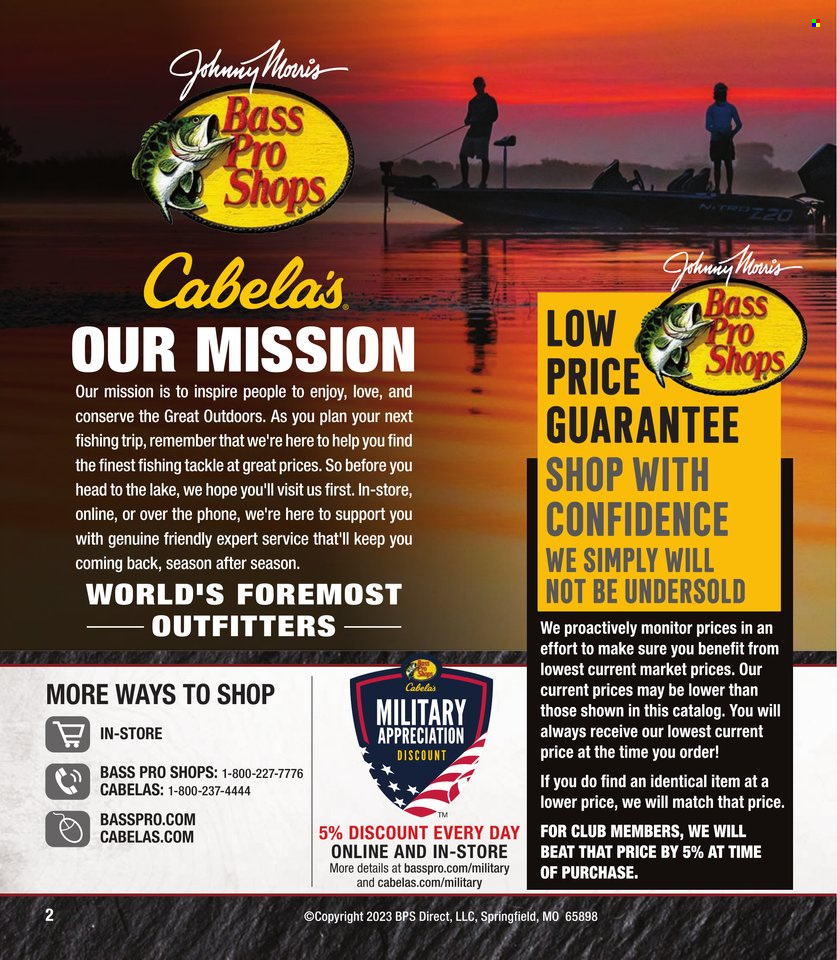 Cabela's + Bass Pro Shops - Bass Fishing Specialist Catalog 2023 - Page 2
