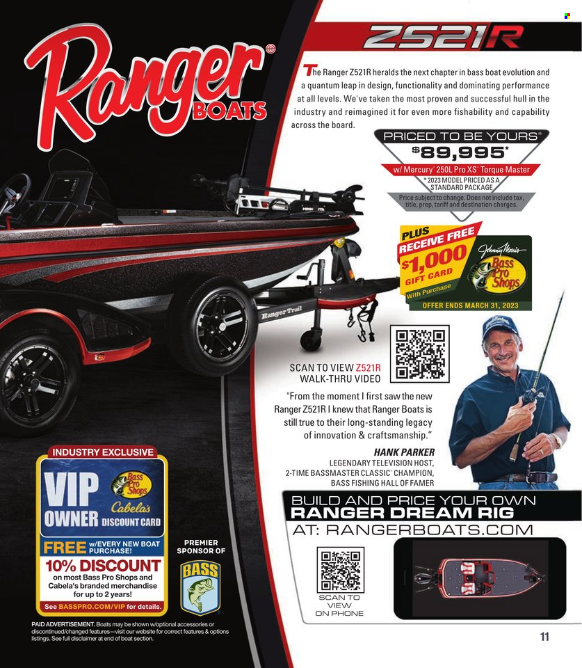 Cabela's + Bass Pro Shops - Bass Fishing Specialist Catalog 2023 - Page 11