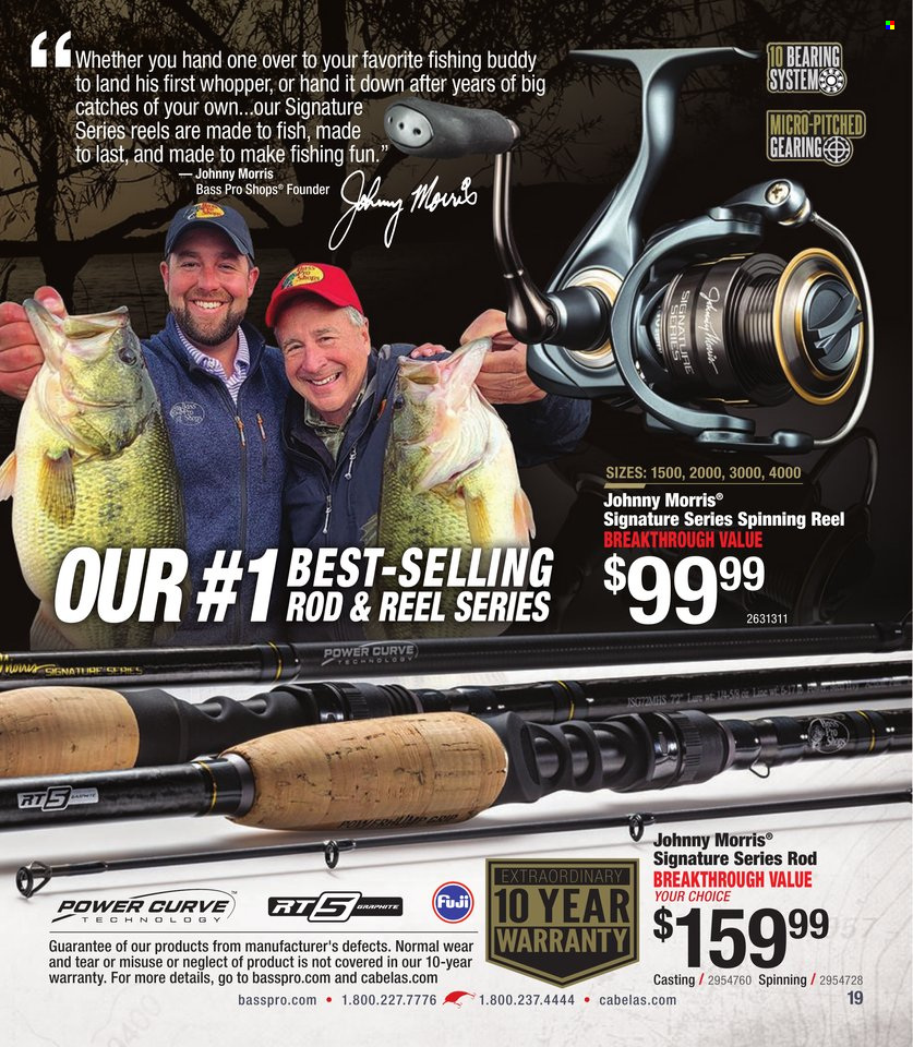 Cabela's + Bass Pro Shops - Bass Fishing Specialist Catalog 2023 - Page 19