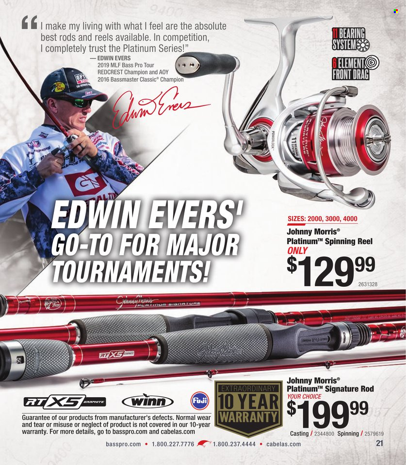 Cabela's + Bass Pro Shops - Bass Fishing Specialist Catalog 2023 - Page 21